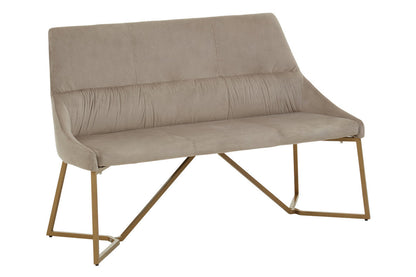 Carlton Velvet Bench Mink 