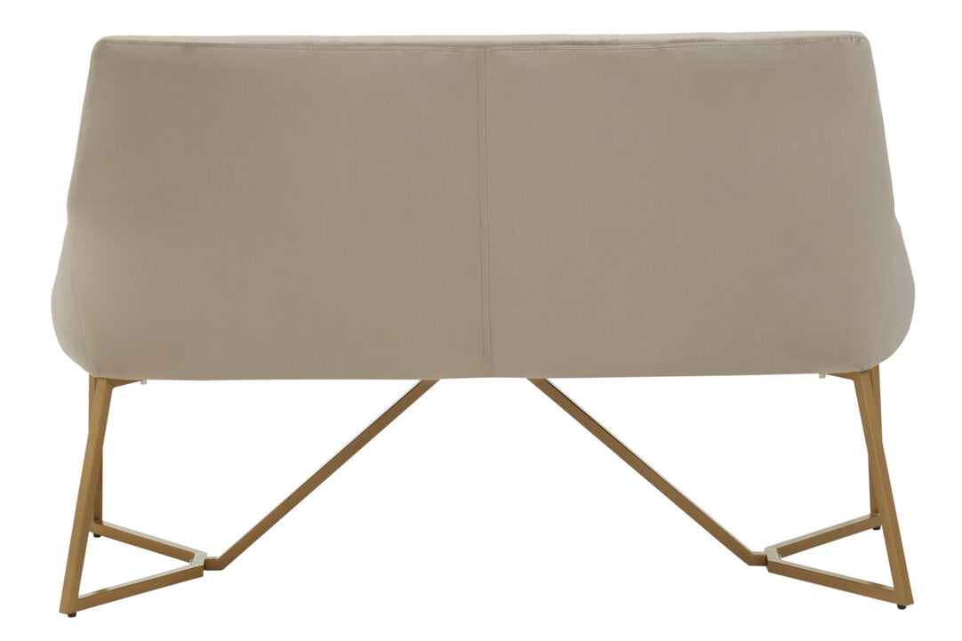 Carlton Velvet Bench Mink 