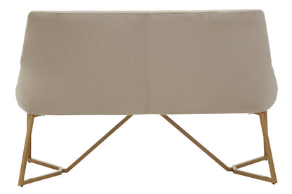 Carlton Velvet Bench Mink 