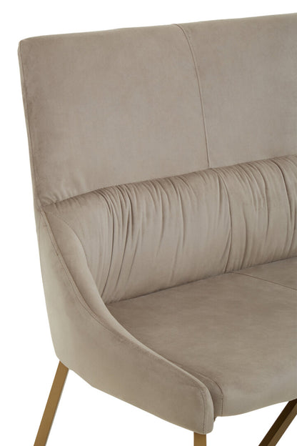 Carlton Mink Velvet Bench