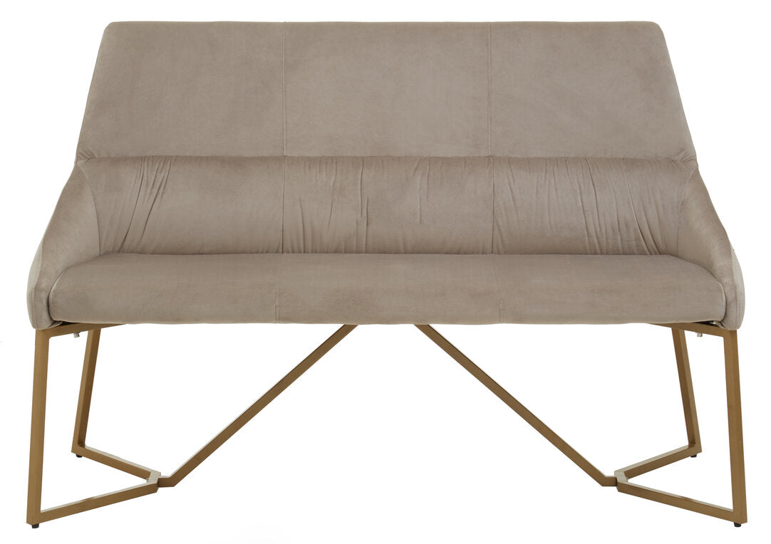 Carlton Mink Velvet Bench