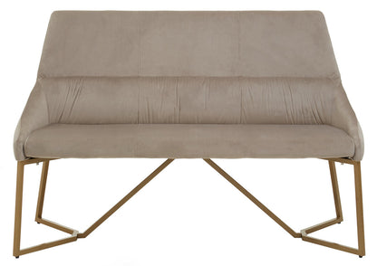 Carlton Mink Velvet Bench