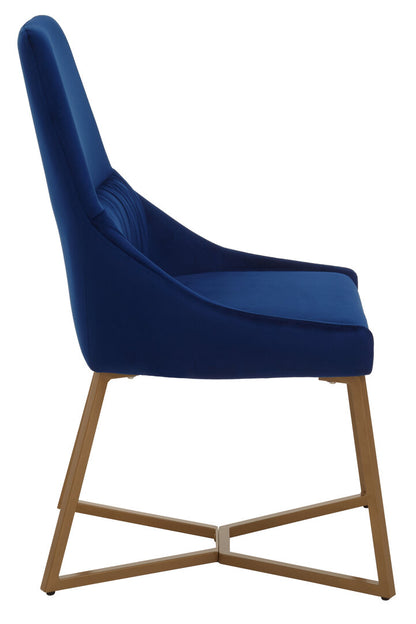 Carlton Midnight Velvet Dinner Chair