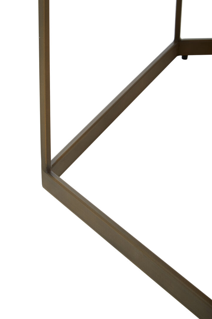 Durham Hexagonal Oak Veneer Coffee Table