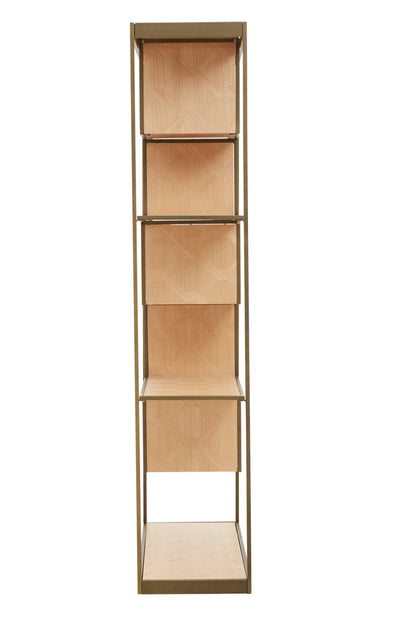 Durham Brushed Brass Multi Tier Shelving Unit