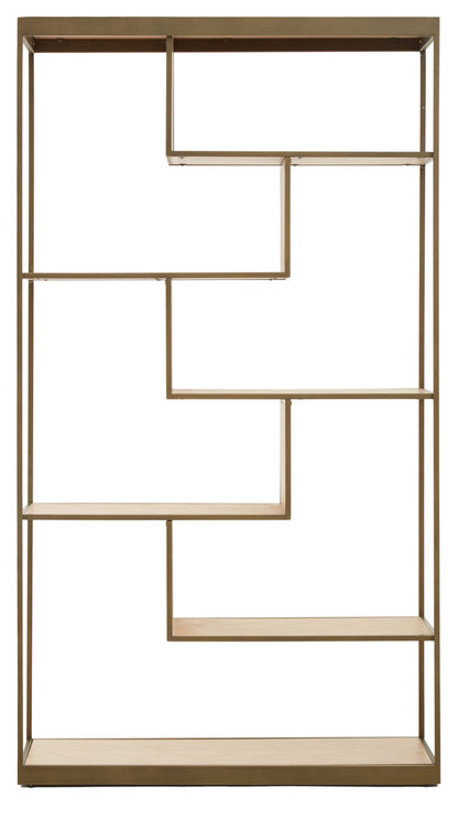 Durham Brushed Brass Multi Tier Shelving Unit