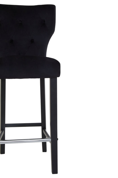 Loxley Black Bar Stool
