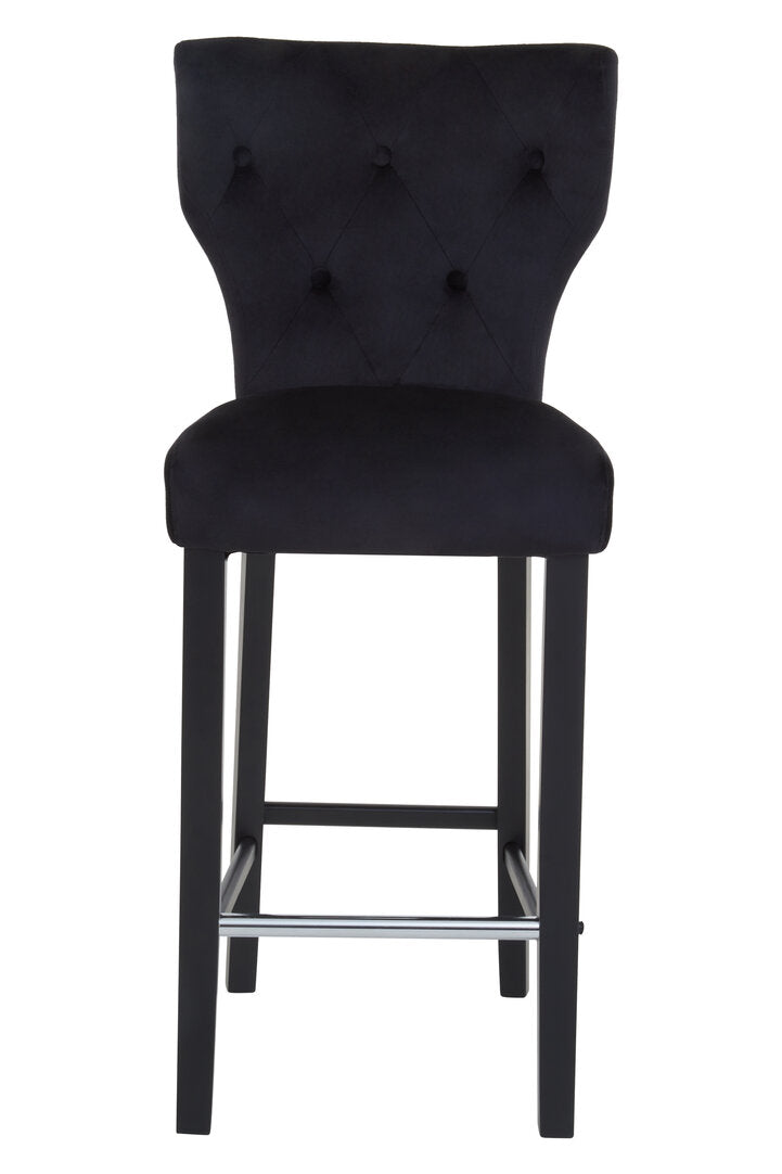 Loxley Black Bar Stool