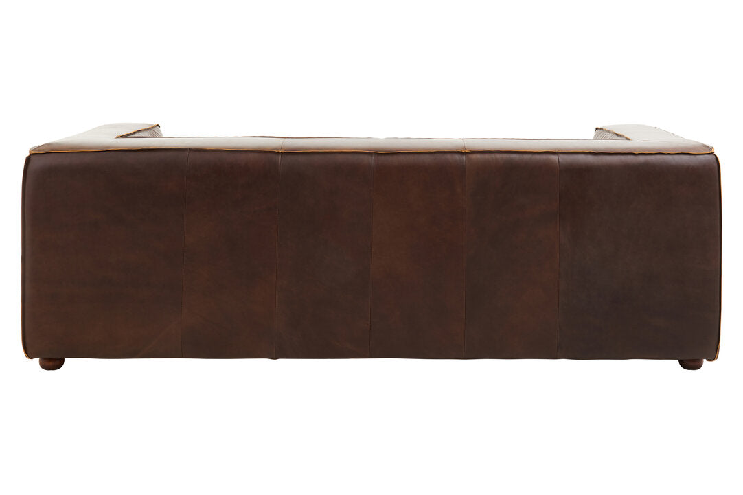 Bath Three Seater Mexico Brown Leather Sofa