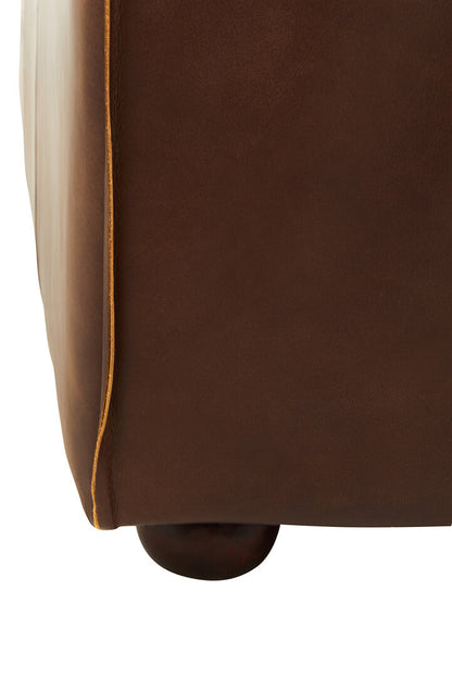 Bath Three Seater Mexico Brown Leather Sofa