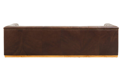 Bath Three Seater Tufted Leather Sofa