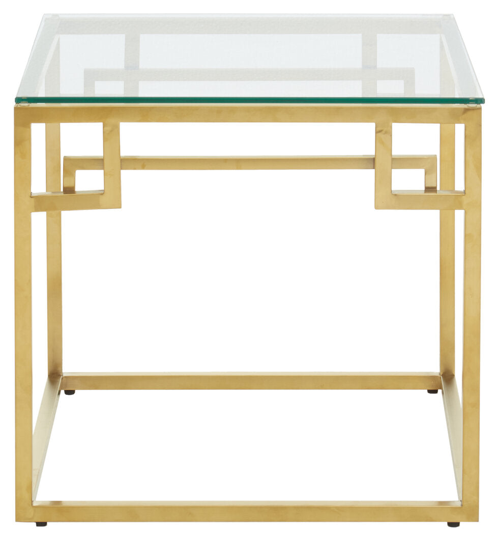 Aurora Gold Brushed Side Table