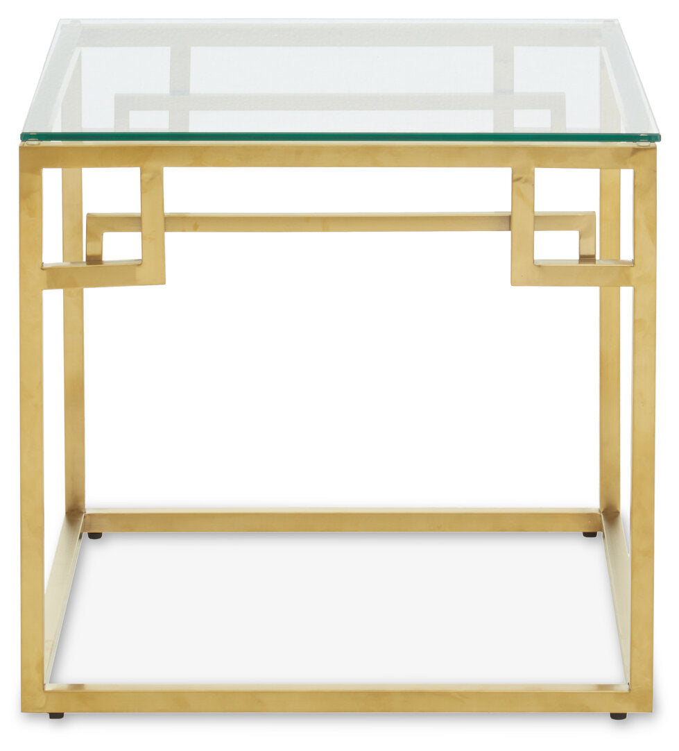 Aurora Gold Brushed Side Table