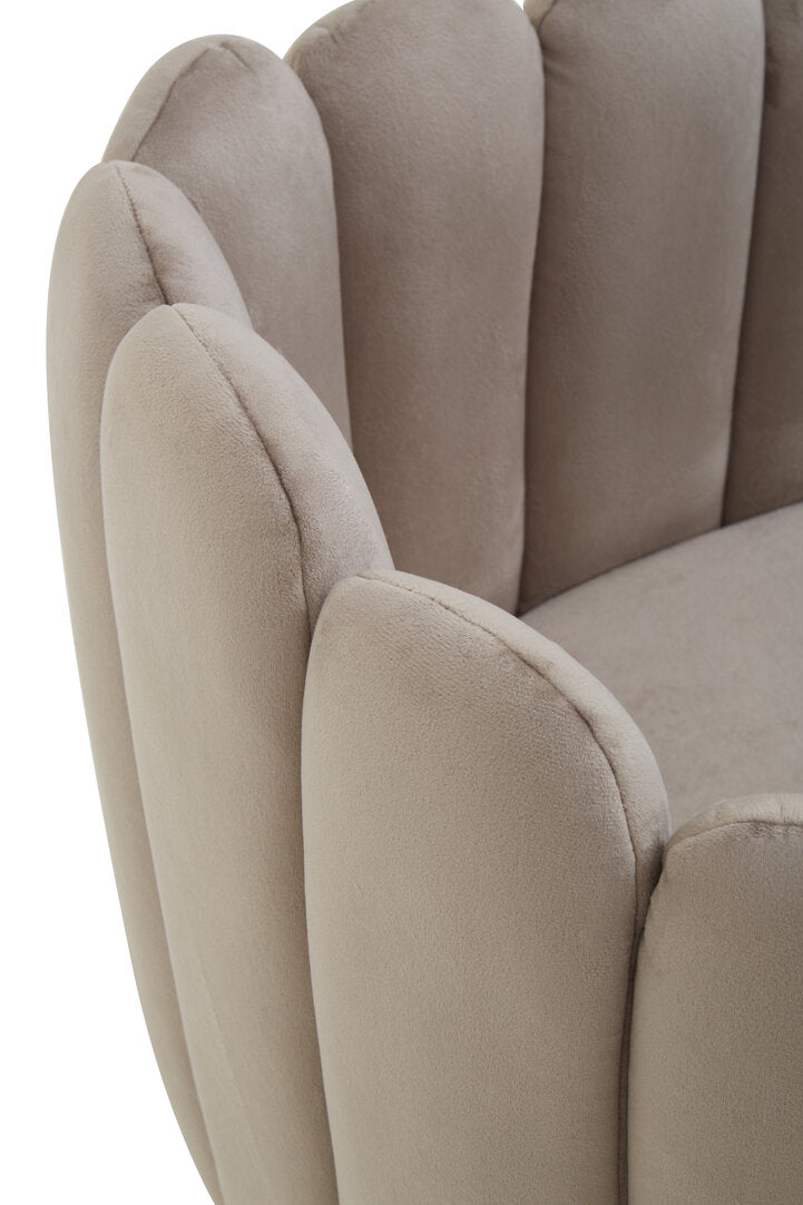 Norwich Mink Velvet Dining Chair