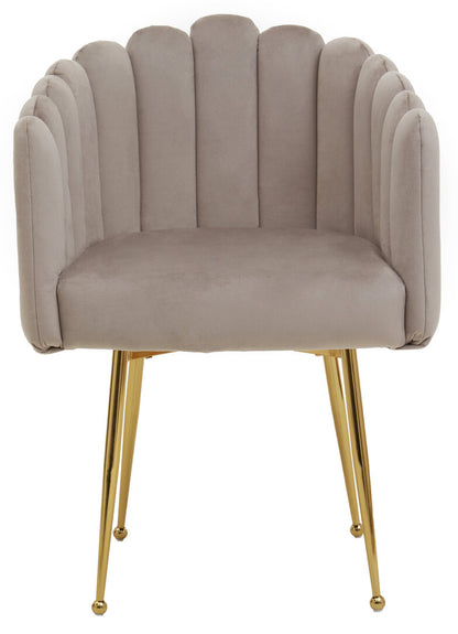 Norwich Mink Velvet Dining Chair