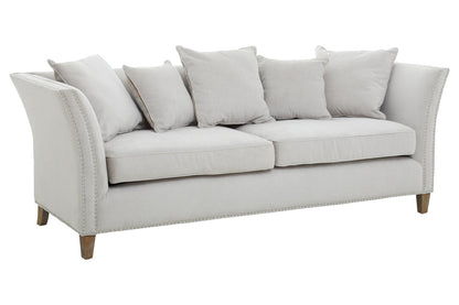 Siena Three Seat Grey Fabric Sofa