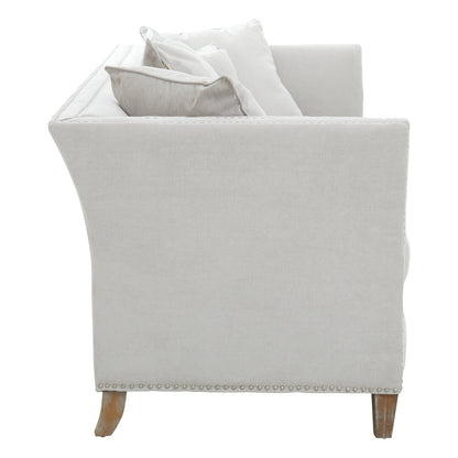 Siena Three Seat Grey Fabric Sofa