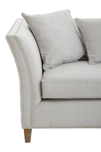 Siena Three Seat Grey Fabric Sofa