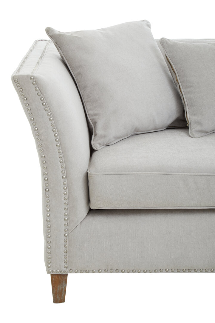 Siena Three Seat Grey Fabric Sofa