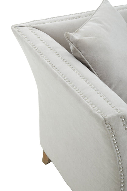 Siena Three Seat Grey Fabric Sofa