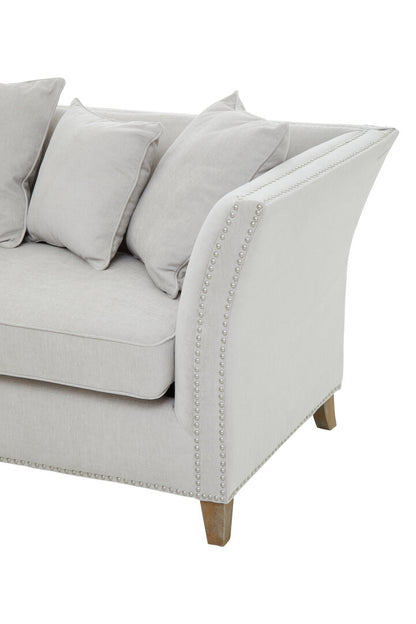 Siena Three Seat Grey Fabric Sofa