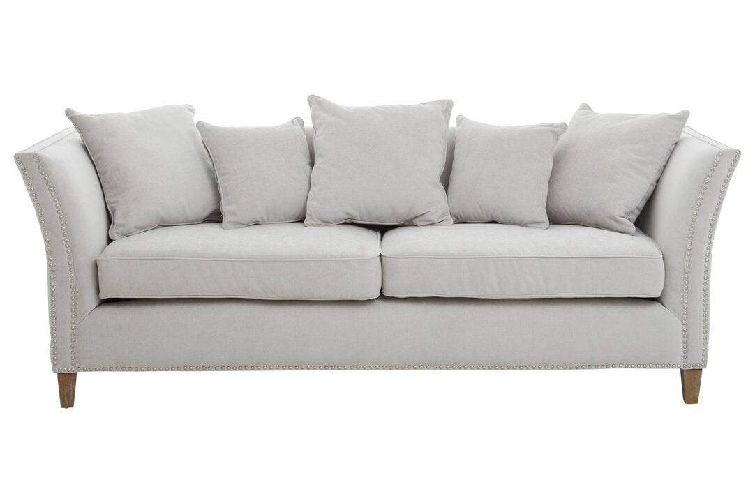 Siena Three Seat Grey Fabric Sofa