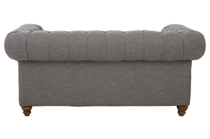 Seville Two Seat Grey Linen Sofa