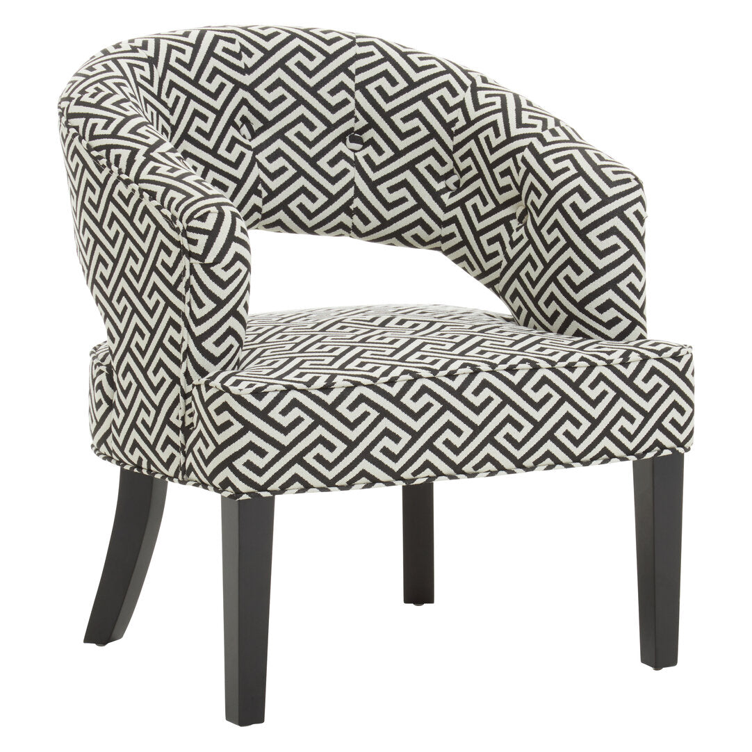 Sorrento Park Greek Key design Cutout Lounge Chair