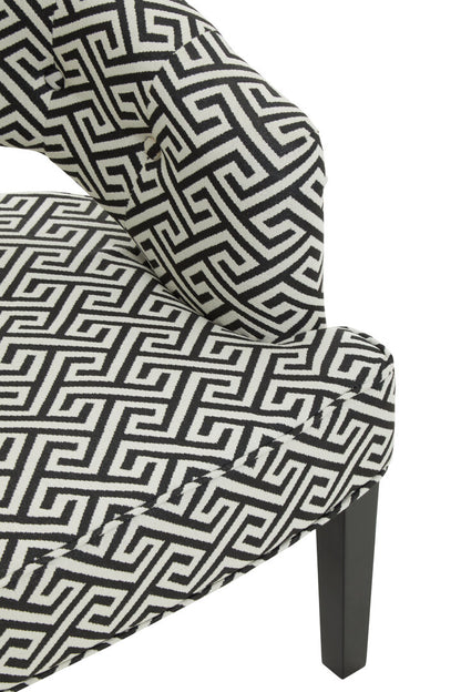 Sorrento Park Greek Key design Cutout Lounge Chair