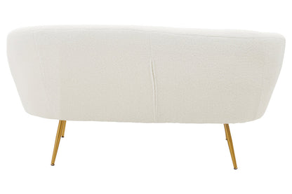 Cordoba Two Seat Sofa With Gold Finish Legs
