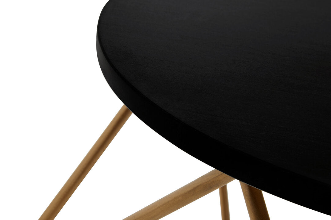 Loxley Round Marble Top Coffee Table With Gold Finish Frame