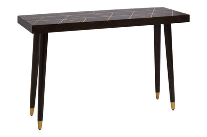 Penzance Mango Wood And Gold Finishing Console Table