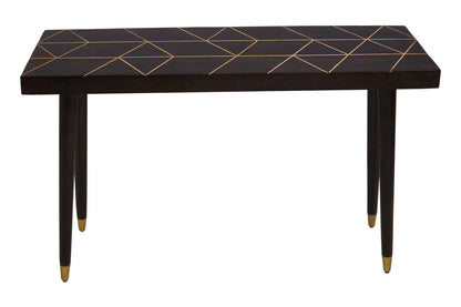 Penzance Mango Wood And Gold Finishing Console Table
