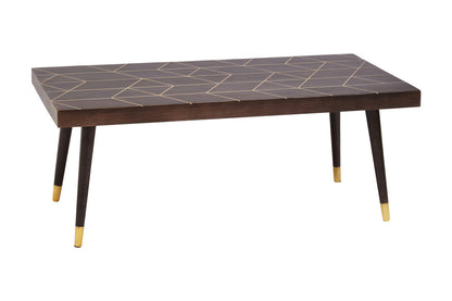 Penzance Mango Wood And Gold Finishing Coffee Table
