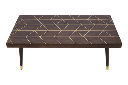 Penzance Mango Wood And Gold Finishing Coffee Table