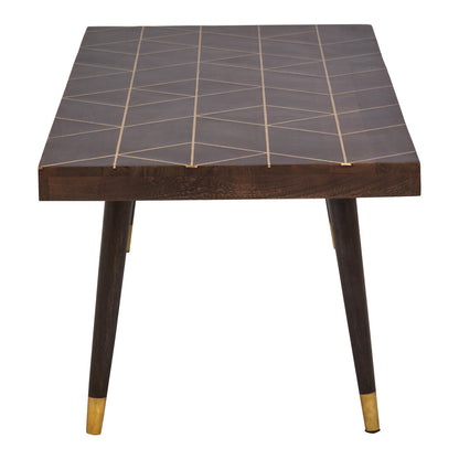 Penzance Mango Wood And Gold Finishing Coffee Table