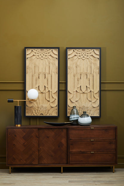 Como Acacia Wood Effect Sideboard