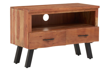 Florence Two Drawer Acacia Media Unit