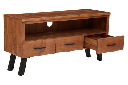 Florence Three Drawer Acacia Media Unit