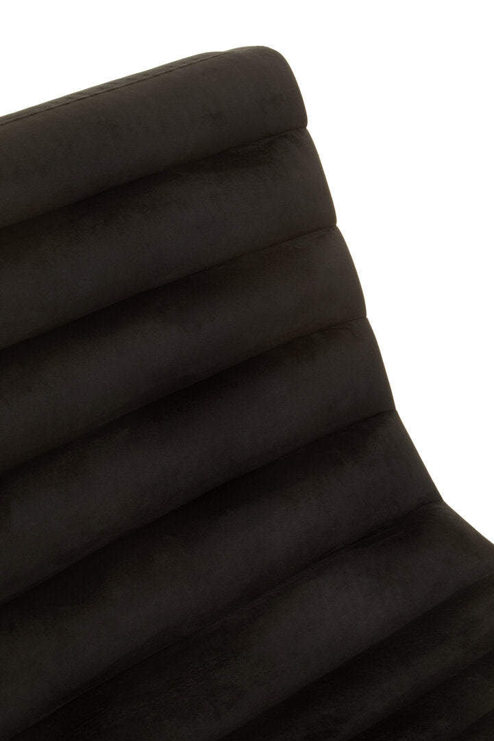 Valencia Black and Gold Lounge Chair