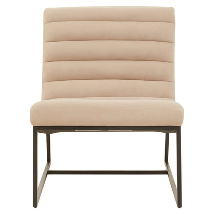 Valencia Ivory Velvet Lounge Chair