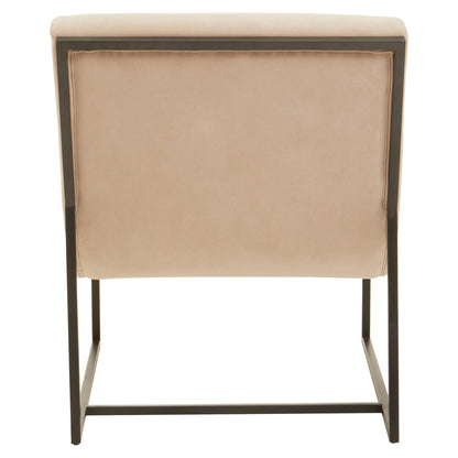 Valencia Ivory Velvet Lounge Chair