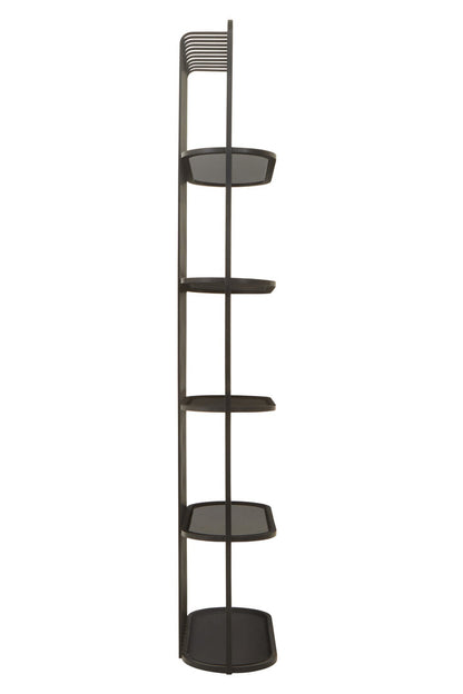 Valencia Five Tier Black Shelf Unit