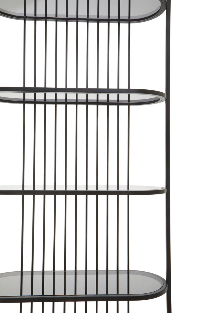 Valencia Five Tier Black Shelf Unit