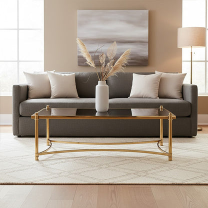 Monaco Rectangular Coffee Table with Glass 