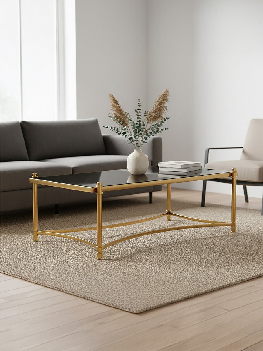 Monaco Rectangular Coffee Table with Glass 