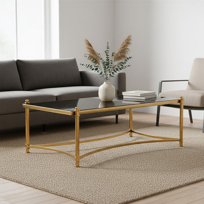 Monaco Rectangular Coffee Table with Glass 