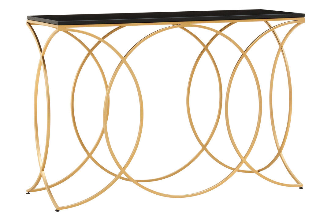 Granada Black and Gold Console Table