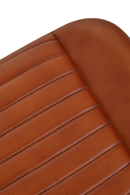 Verona Tan Leather Footstool