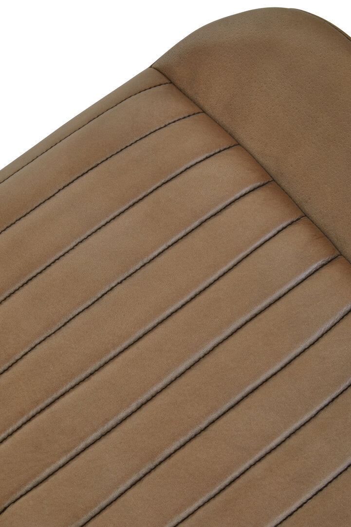 Verona Grey Leather Footstool